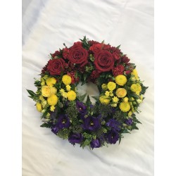 WREATH IN GROUPS OF COLOUR